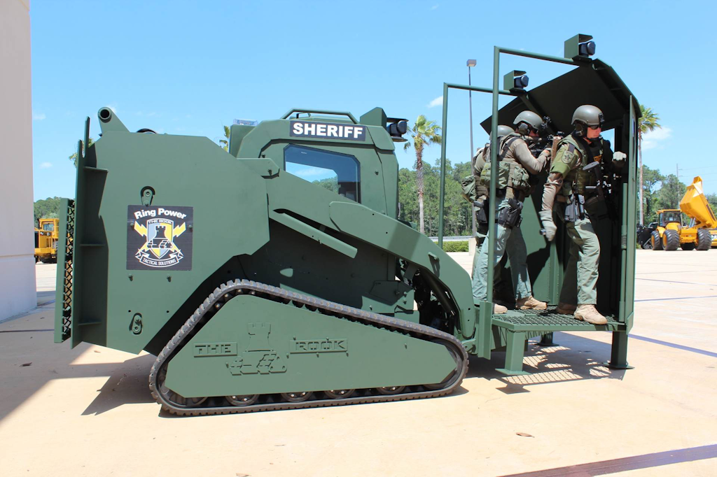 Ring Power Rook is a Caterpillar 287C armored for crime fighting (VIDEO)