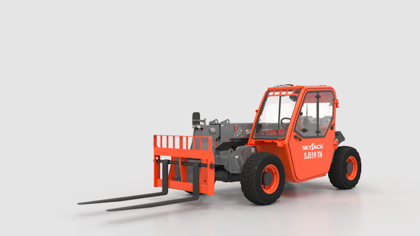 Skyjack S First Compact Telehandler The Sj519 Has A Roomy Convertible Cab