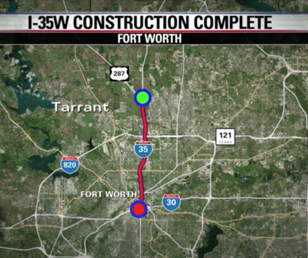 Fort Worth Road Construction Map