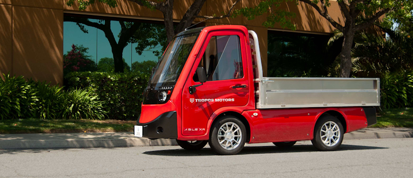Tropos Motors all-electric compact utility vehicle