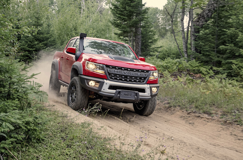 Chevrolet Colorado ZR2 Bison driving on a dirt road