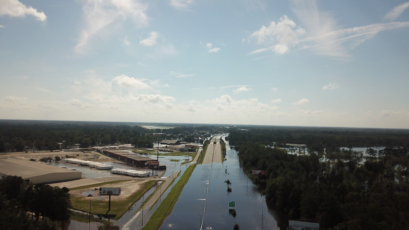 North carolina Interstate 95 flooding in 2018