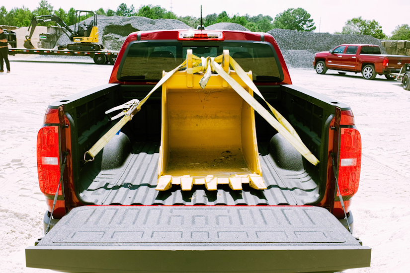bed of chevy Colorado with attachment