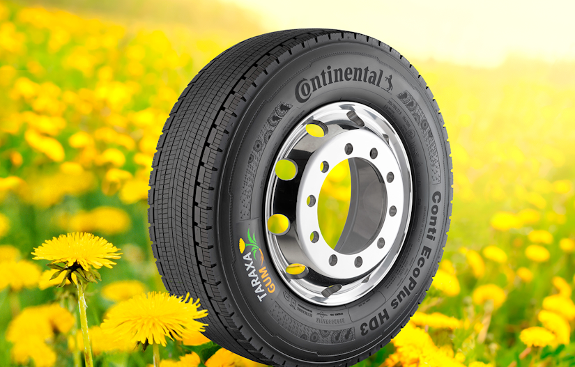 Continental's Taraxagum commercial truck tire