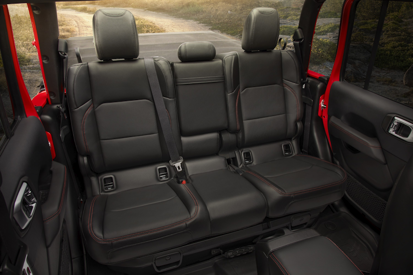 Backseats of the 2020 Jeep Gladiator