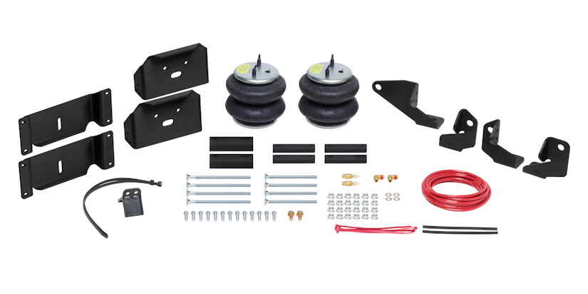 Components of the Firestone Wireless Air Command Kit for Ford F-250