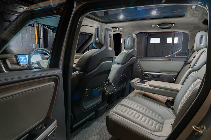 Rivian R1T™ All-Electric Truck interior