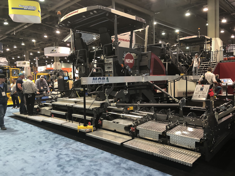 Dynapac SD2500CS paver with high-compaction screed at conexpo