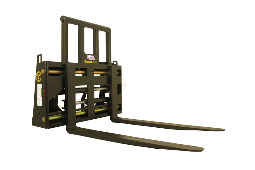 Xtreme Duty Heavy Lift Hydraulic Pallet Fork by Construction Attachments