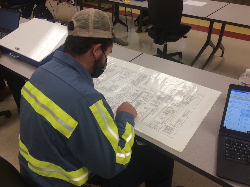 diesel tech studying at Florence-Darlington Technical Community College